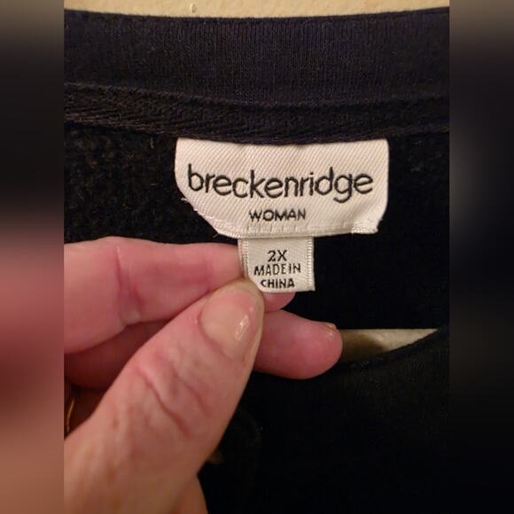 Vtg Winter Cardinal Embroidered Cardigan Sweater Holiday 2X Bird Black Red - Picture 4 of 8